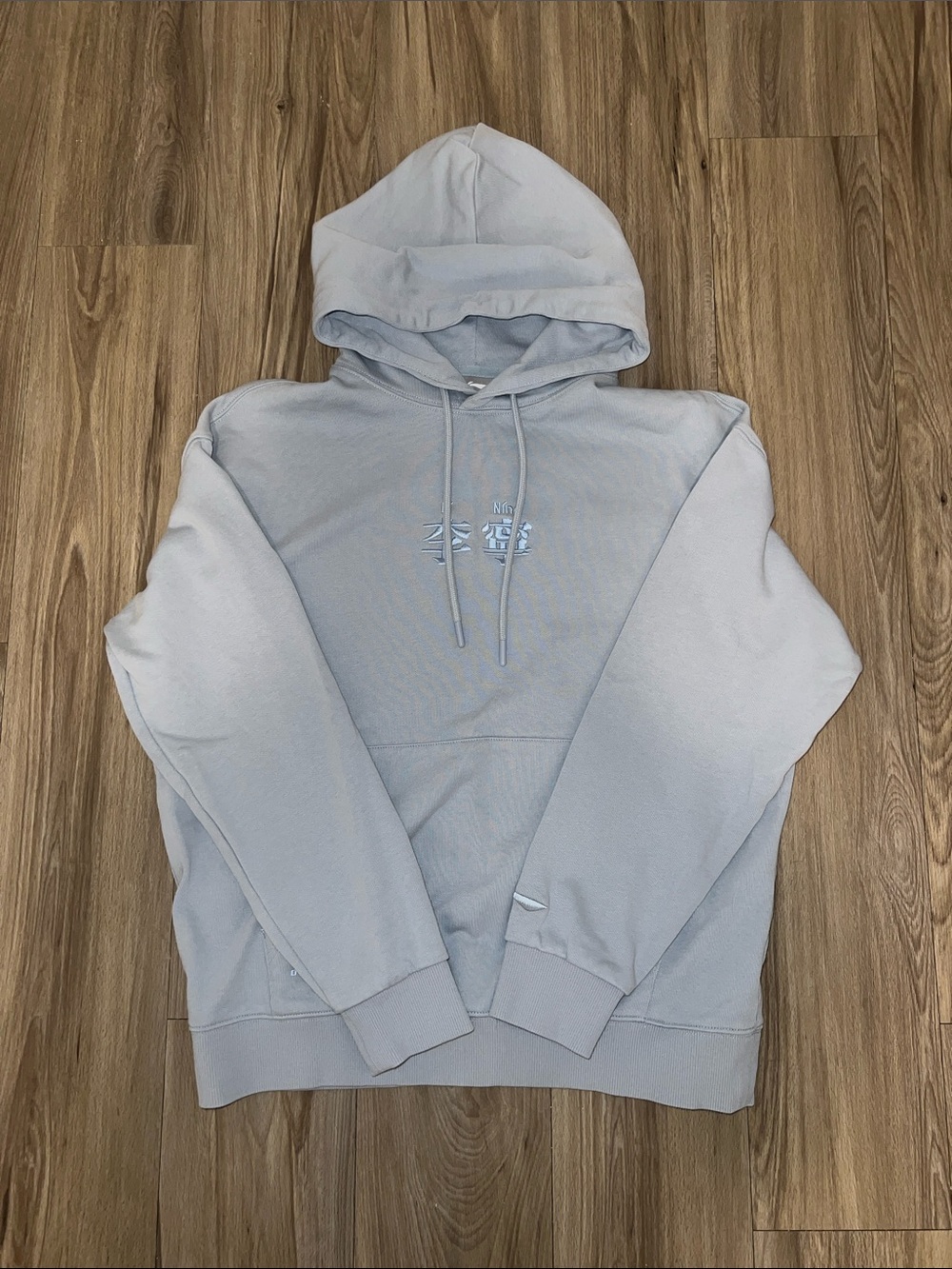 Women baby blue Pullover Hoodie Sweatshirt